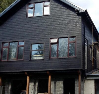 House with outdoor cladding