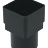 SQUARE/ROUND DOWNPIPE ADAPTER BLACK