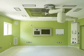 coloured hygienic cladding hospital
