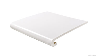 Bullnosed window boards white