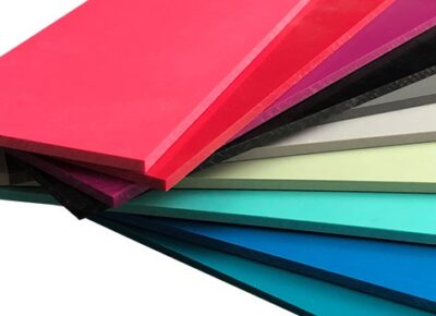 Coloured PVC Hygienic Cladding swatches