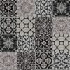bathroom panel patchwork black