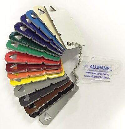 aluminium composite panel colour swatch