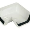 square 90 degree gutter angle white