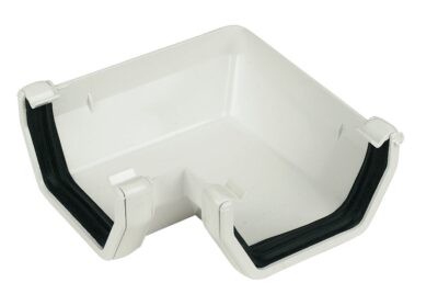 square 90 degree gutter angle white