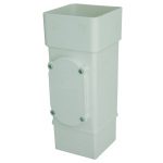 white 65mm square access pipe