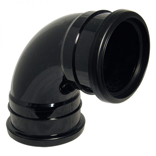 soil 92.5 degree doulble socket bend - black