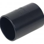 solvent waste pipe coupling - black