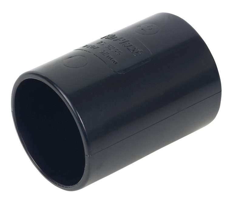 solvent waste pipe coupling - black
