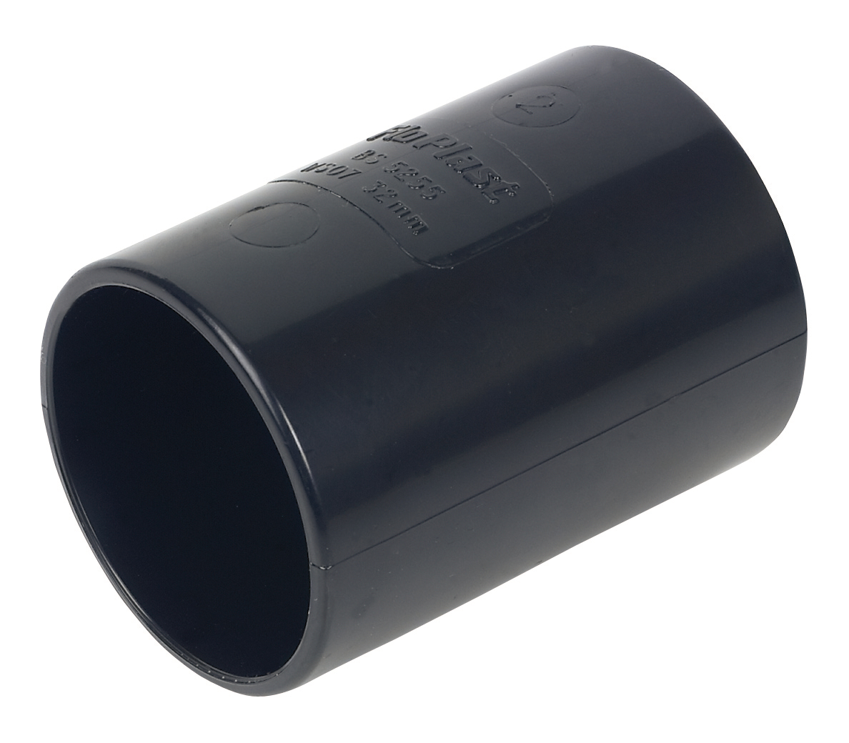 solvent waste pipe coupling - black