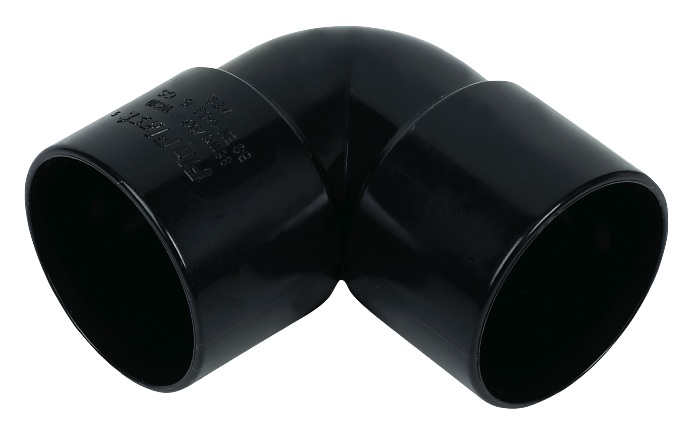 waste pipe bend - black