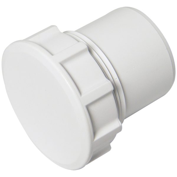 solvent access plug - white