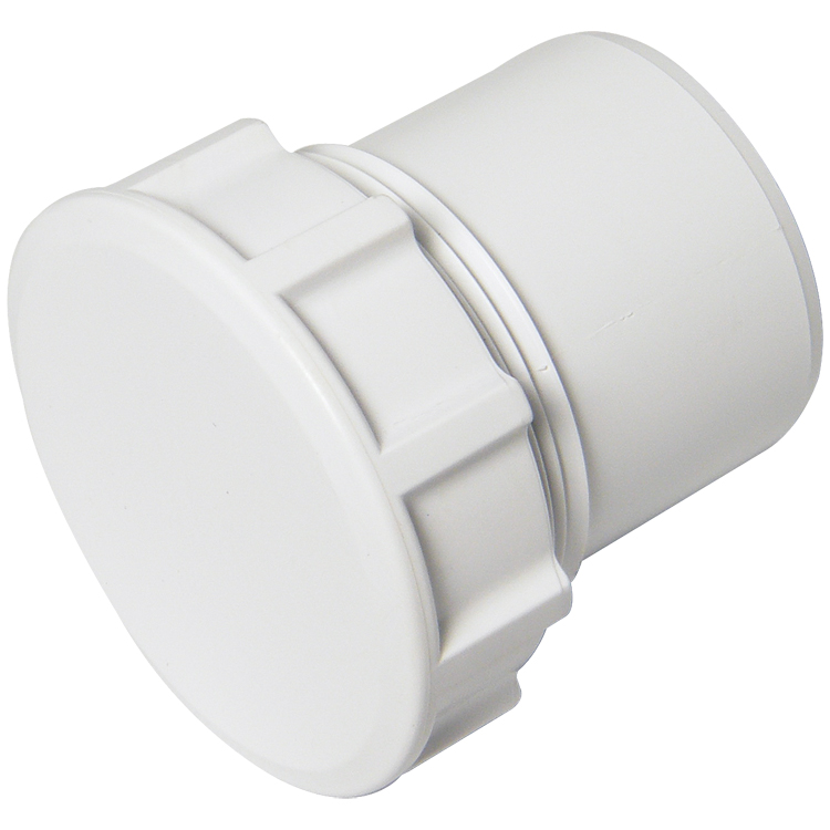 solvent access plug - white