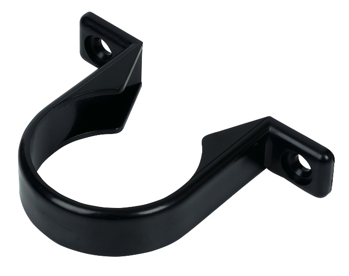 waste pipe clip - black