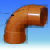 87.5 Deg Single Socket Bend