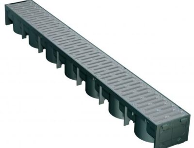 drainage channel & grate silver