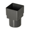 SQUARE/ROUND DOWNPIPE ADAPTER ANTHRACITE GREY