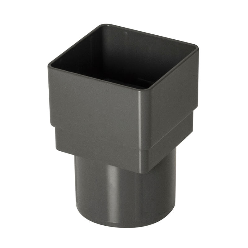 Square/Round Downpipe Connector For The Construction Industry