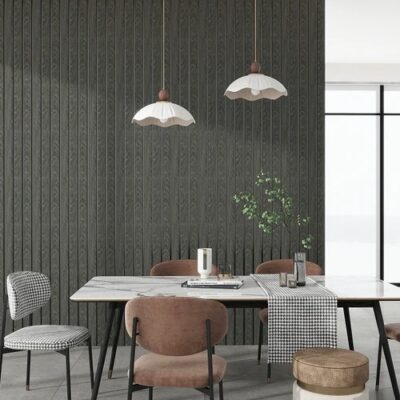 Home DisplayingAluvo Wall Panels 3 Slats Black Wood
