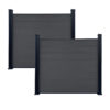 Composite fencing charcoal
