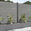 Composite fencing panel run