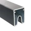 Composite fencing aluminium rail - Top